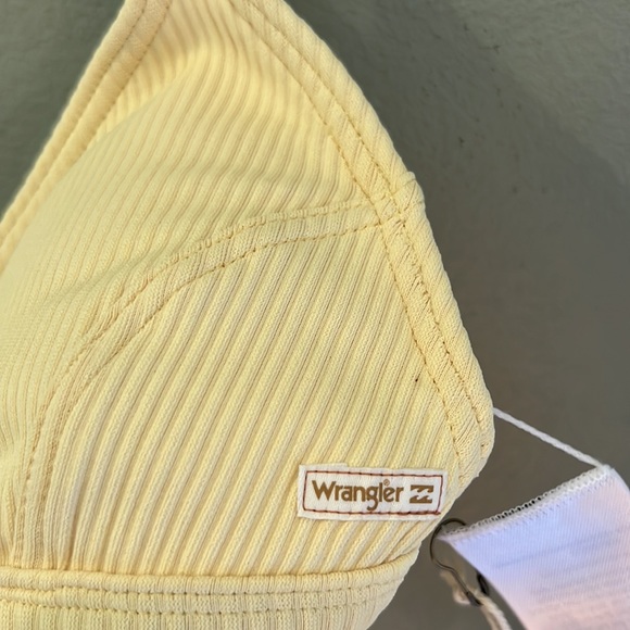 NWT billabong X Wrangler yellow bikini top - Picture 6 of 8